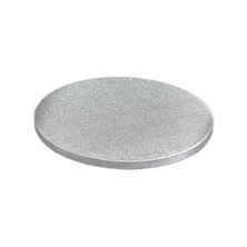 Picture of 8 INCH ROUND SILVER FOIL COVERED CAKE DRUM BOARD